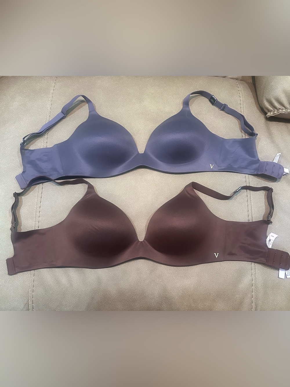 Victoria's Secret Smooth T-Shirt Bras - Purple and Brown
